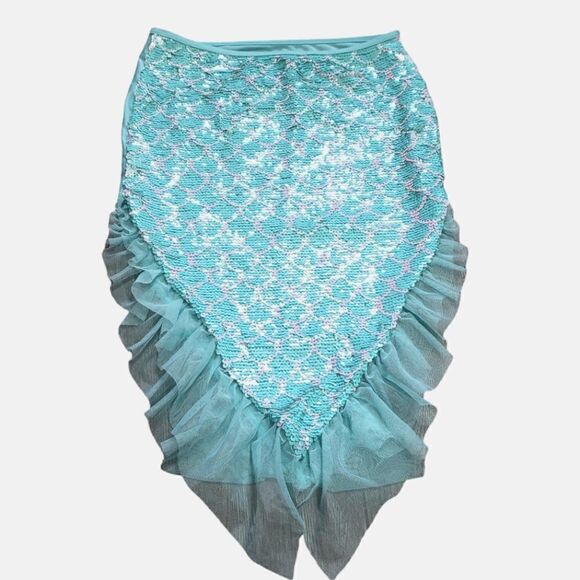 Wonder Nation Mermaid Sequined Swim Skirt Sz M (7-8) - Picture 1 of 11